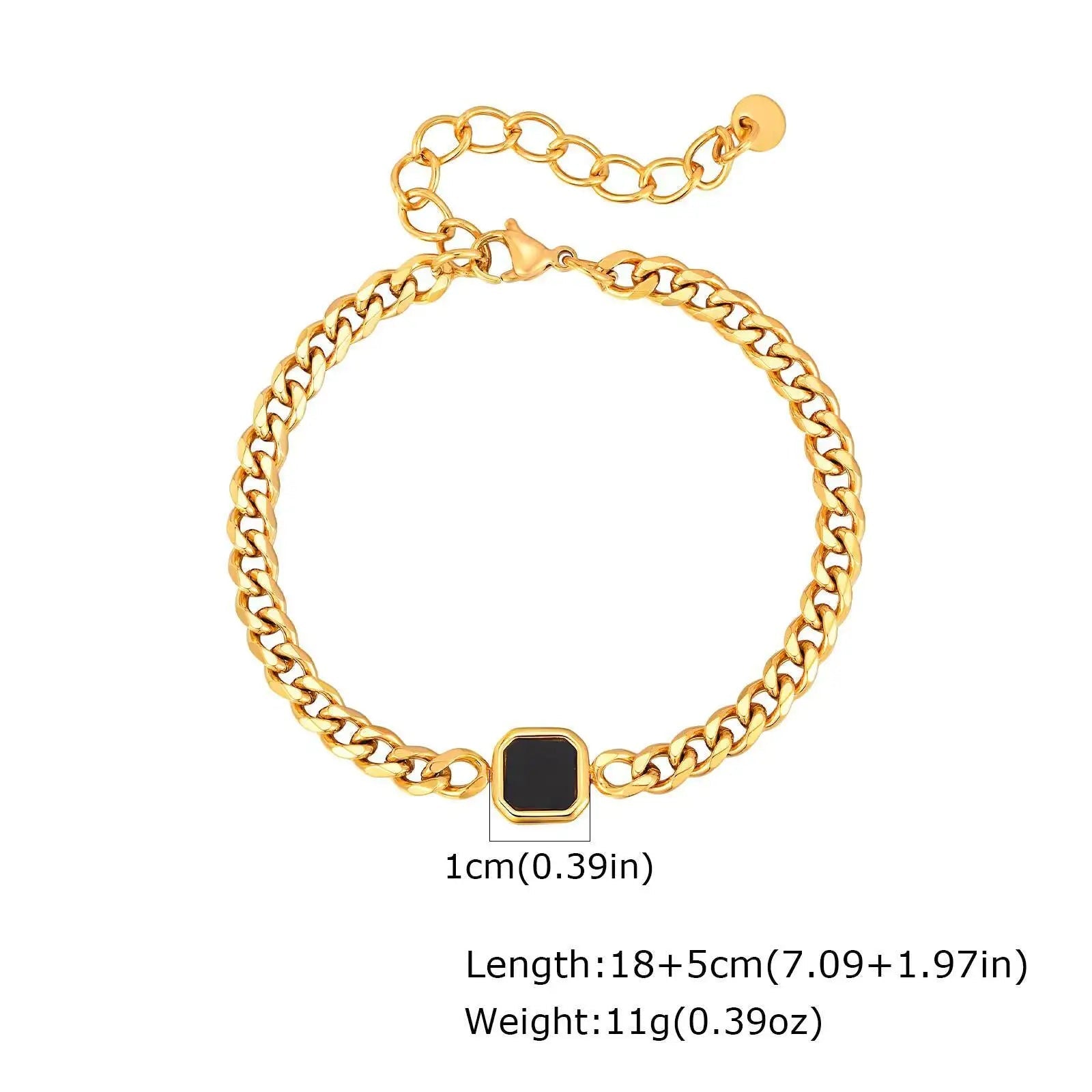 Bracelet tendance pour hommes, Bracelet à chaîne cubaine en acier inoxydable, cadeau de bijoux pour mari BBF fils MAEJORKEN