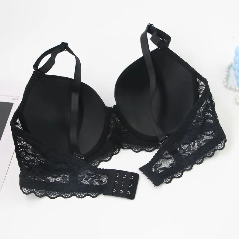 DaiNaFang soutien-gorge Push Up pour femmes respirant ascenseur dentelle garniture CDE tasse sous-vêtements noir rose kaki rouge grande taille Lingerie MAEJORKEN