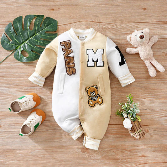 Combinaison de dessin animé pour bébé, vêtements de Baseball à manches longues, tendance et beaux, printemps et automne MAEJORKEN