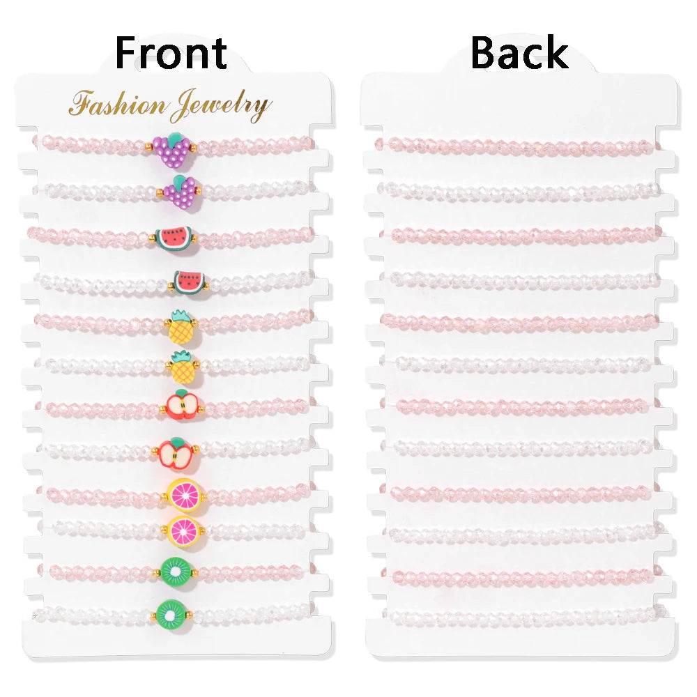 12 pièces/ensemble coloré pierre naturelle tressé Bracelet guérison cristal à la main Bracelets porte-bonheur Bracelets bijoux femmes hommes cadeaux MAEJORKEN