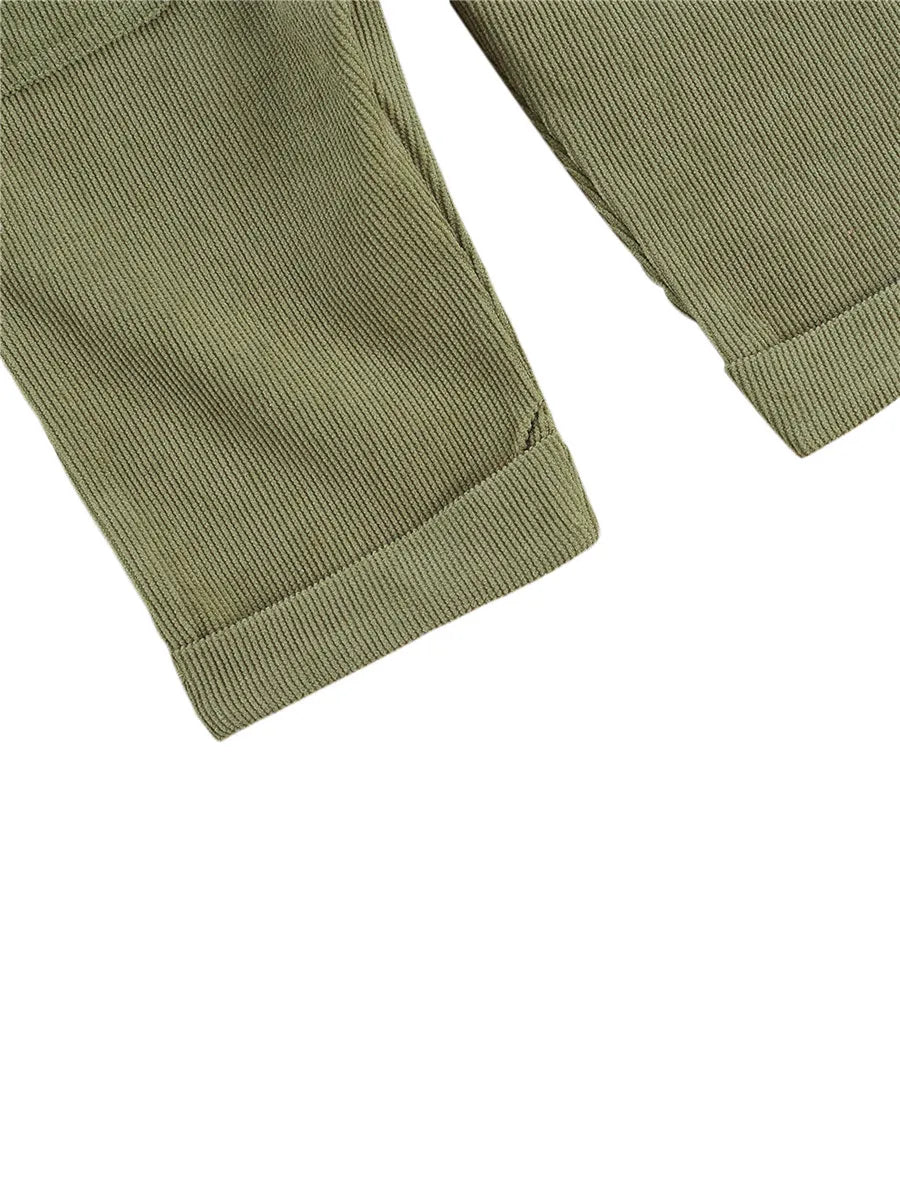 Combinaison pantalon à bretelles unisexe pour bébé de 0 à 24 mois, avec boutons, couleur unie, pour tout-petits garçons et filles MAEJORKEN