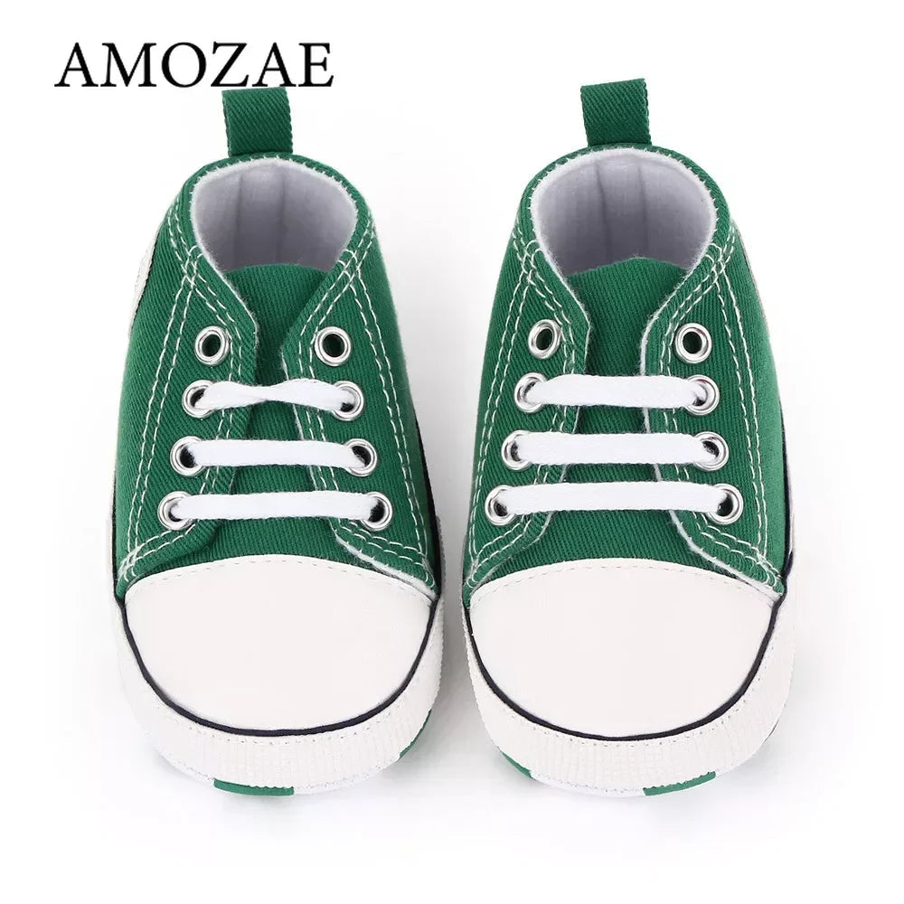 Bébé classique sport baskets nouveau-né bébé garçons filles imprimer premiers marcheurs chaussures infantile enfant en bas âge anti-dérapant bébé chaussures pré-marcheurs MAEJORKEN