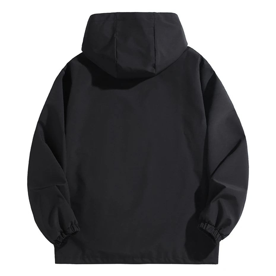 10XL 12XL grande taille coupe-vent hommes veste imperméable couleur unie noir coupe-vent manteaux mâle grande taille vêtements d'extérieur MAEJORKEN