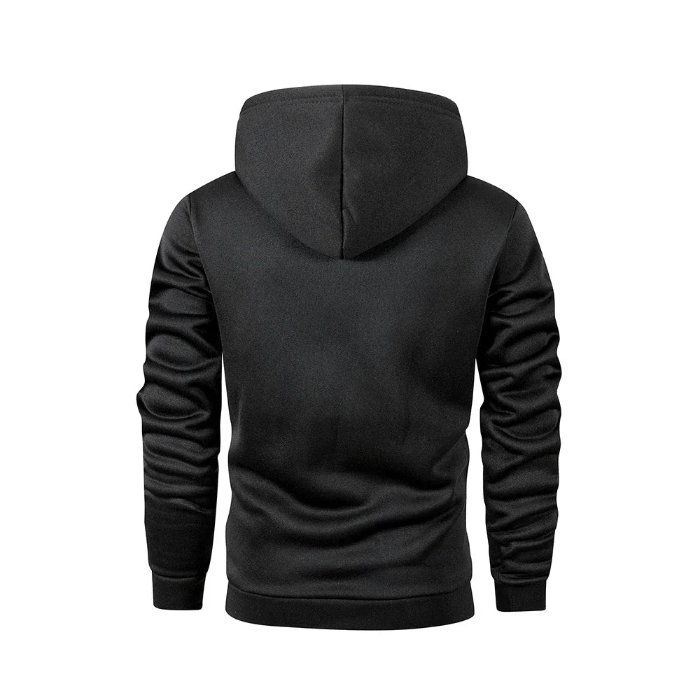 Sweat-shirt nouveau printemps automne Streetwear mode vêtements d'extérieur hommes couleur unie sweat à capuche décontracté ample polaire manteaux hommes vêtements MAEJORKEN