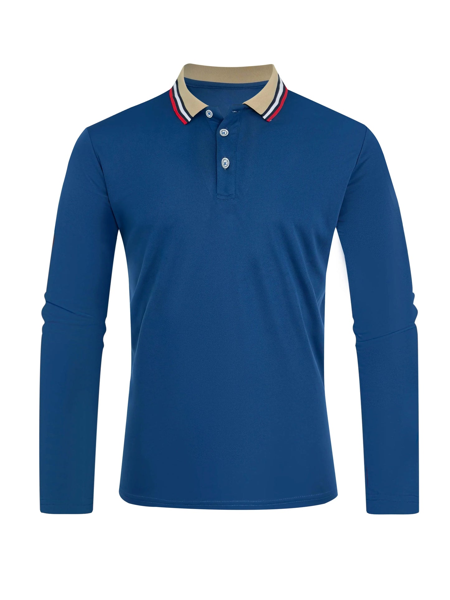 Polo à manches longues pour hommes, haut tendance décontracté et Business, printemps et automne MAEJORKEN