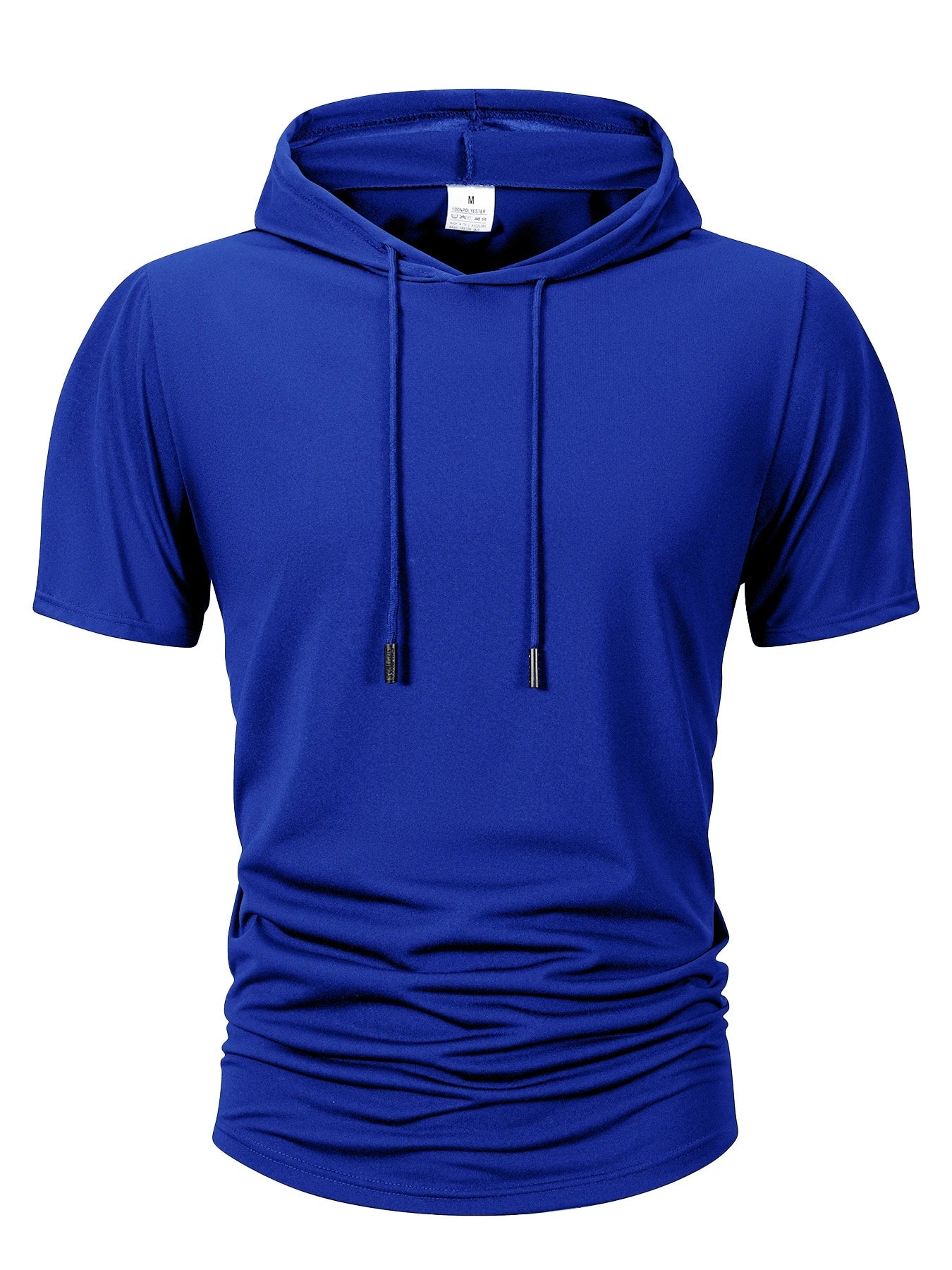 Sweat-shirt à capuche pour hommes, décontracté, manches courtes, ample du S au 3XL MAEJORKEN