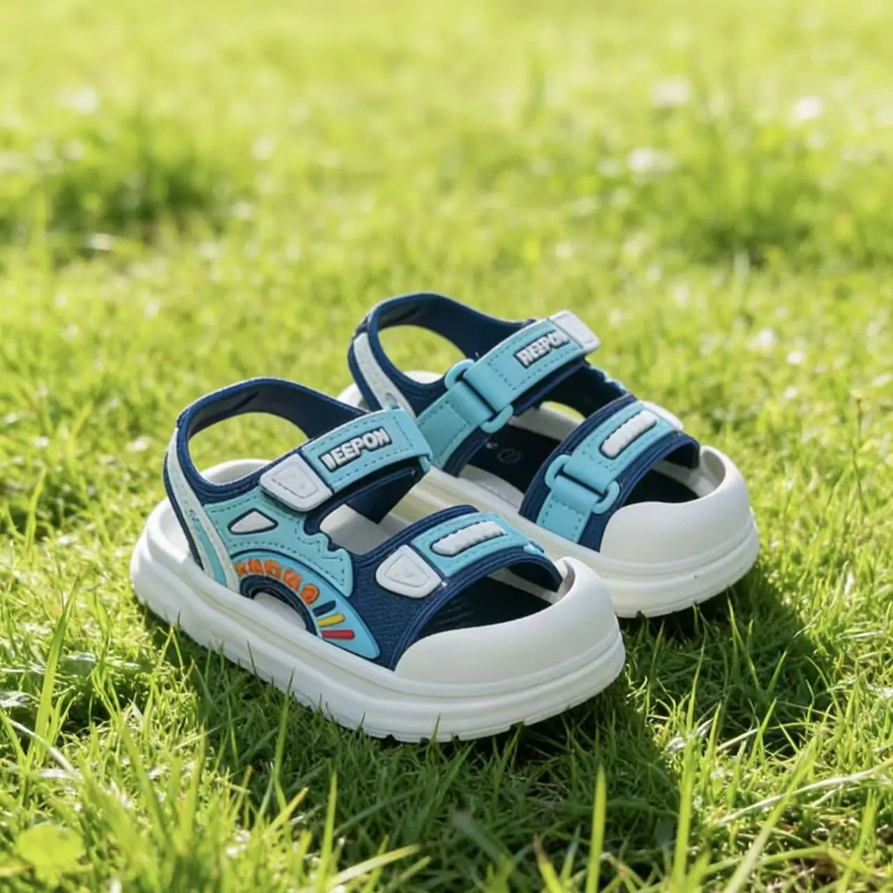 Nouvelles sandales d'été 2026 pour garçons, à bout fermé, semelle souple antidérapante, chaussures de plage à scratch pour bébés et tout-petits MAEJORKEN