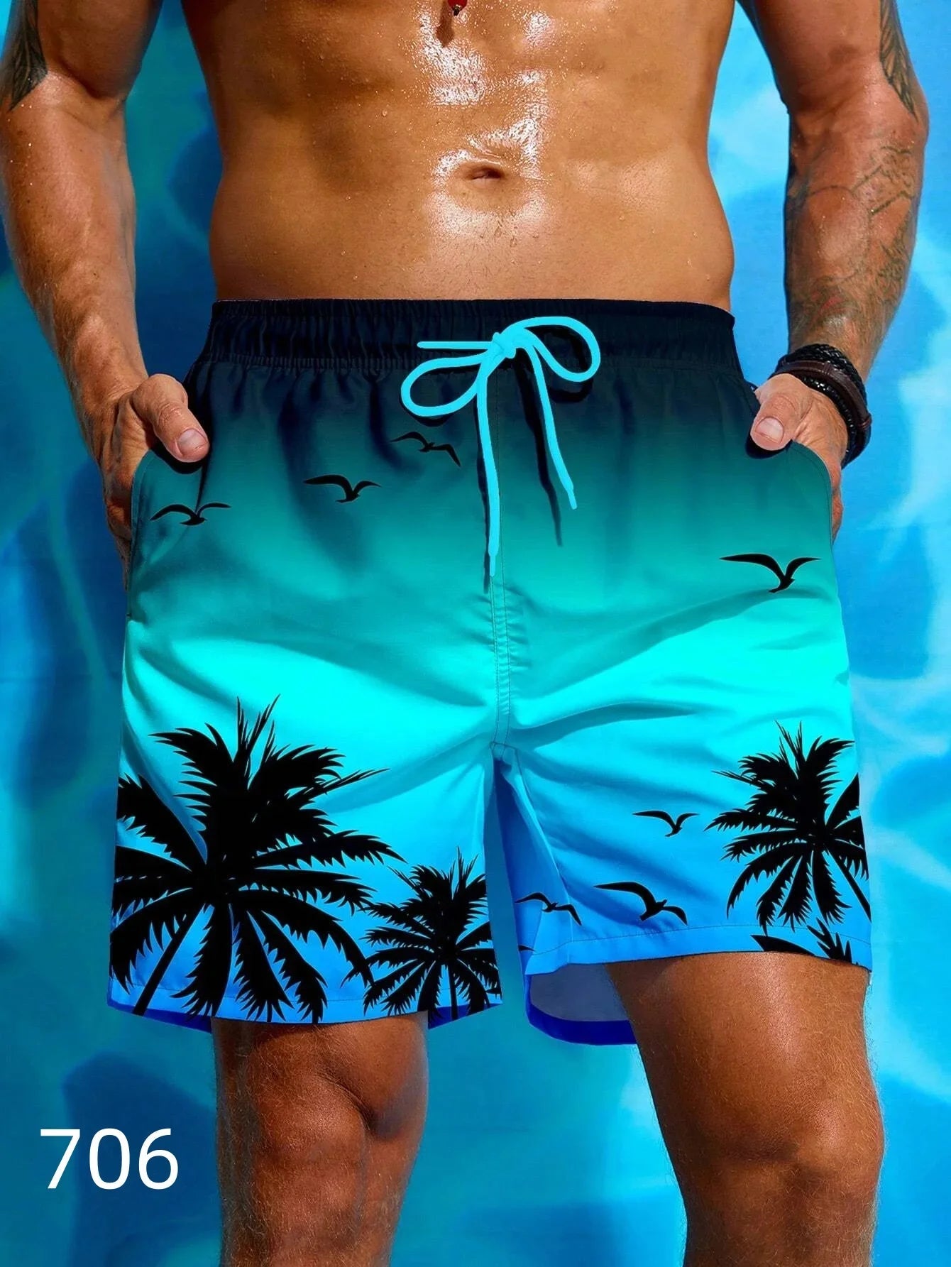 Short de plage imprimé 3D pour hommes, maillot de bain d'été, mode décontractée, maillot de bain à séchage rapide, short de planche de Surf, vêtements de plage MAEJORKEN