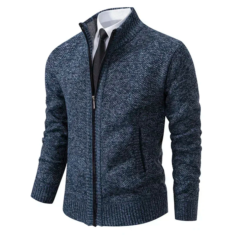 Cardigan zippé avec poche confortable et stylé du M au 4XL