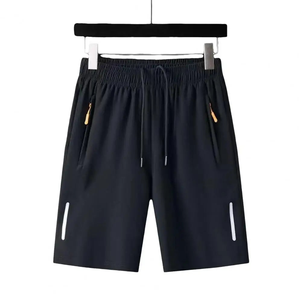 Pantalon court d'été en soie glacée pour hommes, grande taille, Cool, mode masculine, fin, ample, séchage rapide, pantalon de survêtement, Sport décontracté, extensible MAEJORKEN