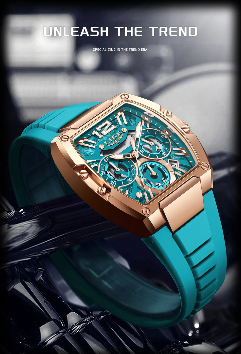 LIGE hommes montre haut tendance marque de luxe Silicone montre militaire hommes sport décontracté étanche Date Quartz montres pour hommes MAEJORKEN