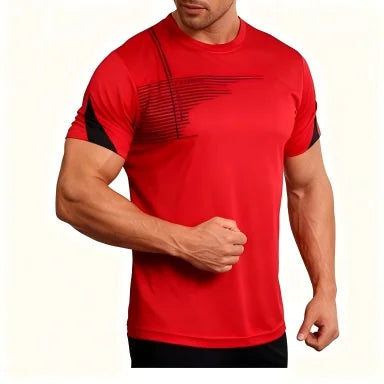 2025 été nouveaux hommes séchage rapide à manches courtes salle de sport course absorbant l'humidité col rond T-shirt entraînement exercice gymnase Sweatsh MAEJORKEN
