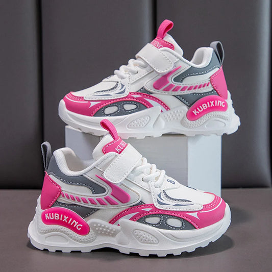 Baskets en cuir pour filles du 26 au 37