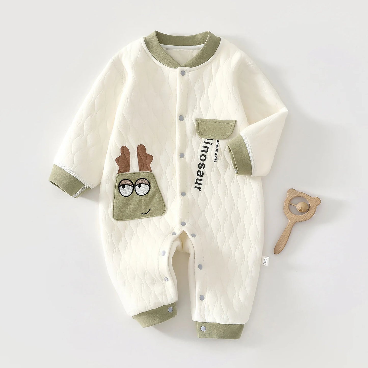 Combinaison d'automne pour bébé, veste en coton épais, vêtements chauds à trois couches pour nouveau-nés de 0 à 18 mois, vêtements rampants pour jeunes enfants MAEJORKEN