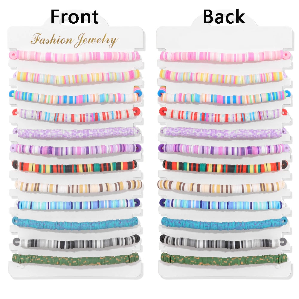 12 pièces/ensemble coloré pierre naturelle tressé Bracelet guérison cristal à la main Bracelets porte-bonheur Bracelets bijoux femmes hommes cadeaux MAEJORKEN