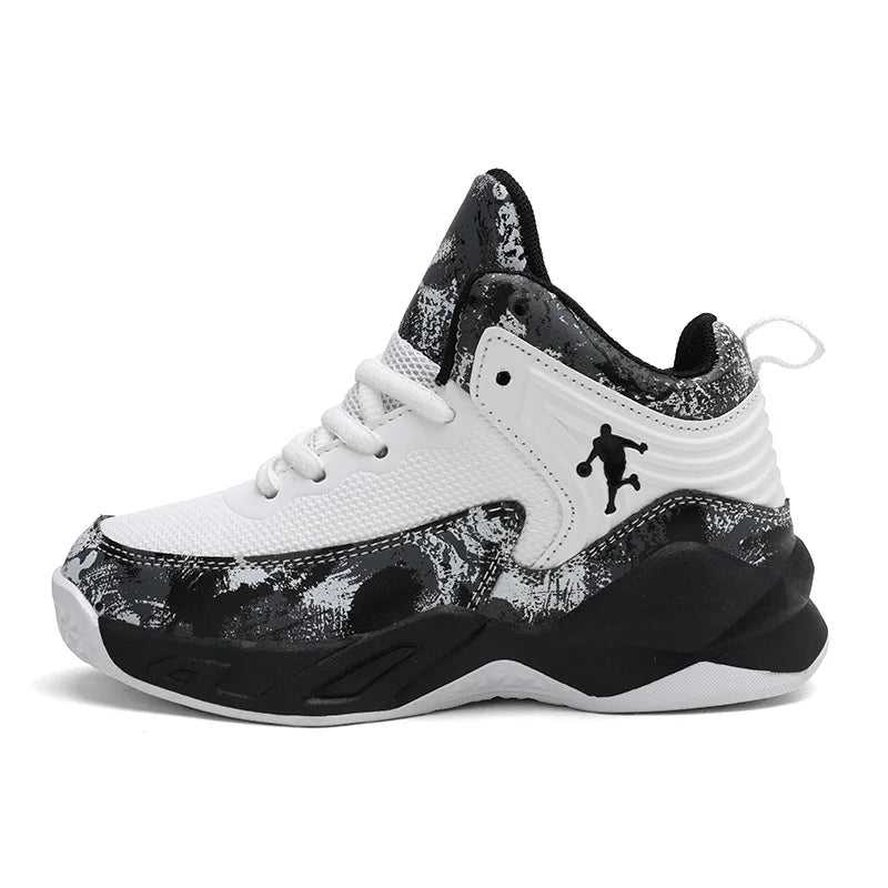2025 chaussures de Basket-ball pour enfants baskets nouveaux garçons marque semelle épaisse antidérapant enfants chaussures de sport enfant garçon Basket formateur chaussures MAEJORKEN