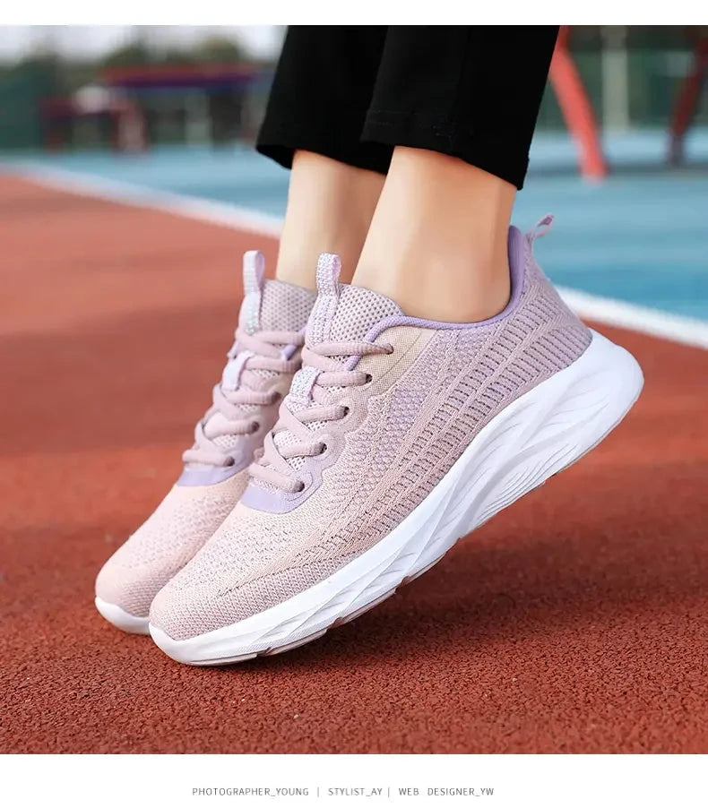 Baskets d'été respirantes pour femmes, semelle souple, plateforme confortable, baskets décontractées en maille, chaussures d'entraînement légères antidérapantes MAEJORKEN