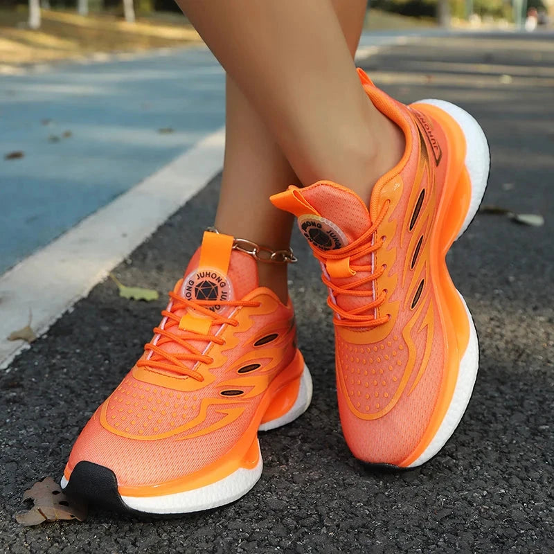 Femmes baskets chaussures de course femmes grande taille 36-45 chaussures de sport décontracté Couple formateurs choc Tennis chaussures de sport MAEJORKEN