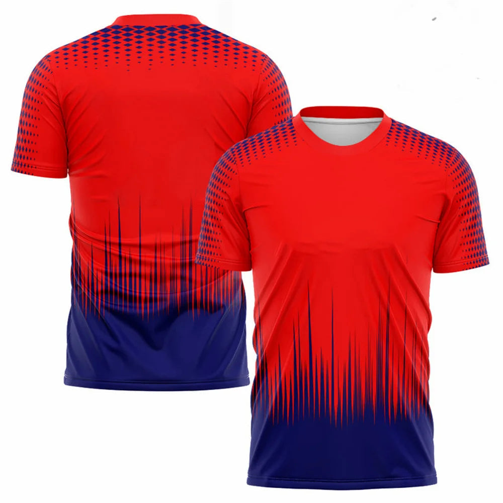 Mode dégradé Harajuku hommes t-shirt Badminton Tennis formation 3d été séchage rapide t-shirts de sport col rond à manches courtes hauts MAEJORKEN