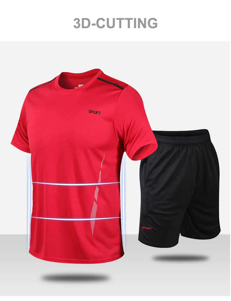 Ensemble de course à séchage rapide pour hommes du M au 5XL MAEJORKEN