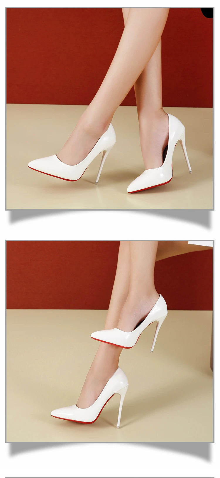 Chaussures à talons hauts cuir verni coloré