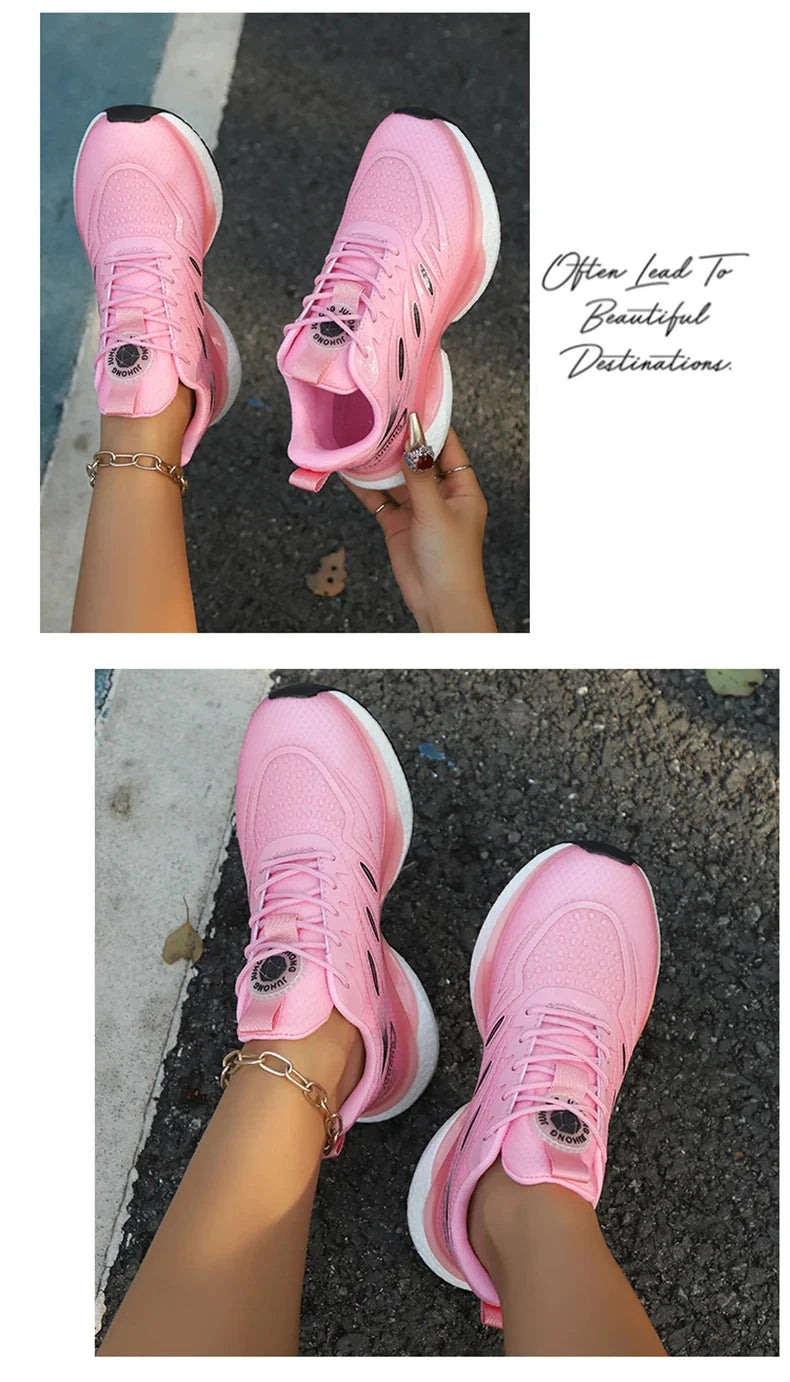 Femmes baskets chaussures de course femmes grande taille 36-45 chaussures de sport décontracté Couple formateurs choc Tennis chaussures de sport MAEJORKEN