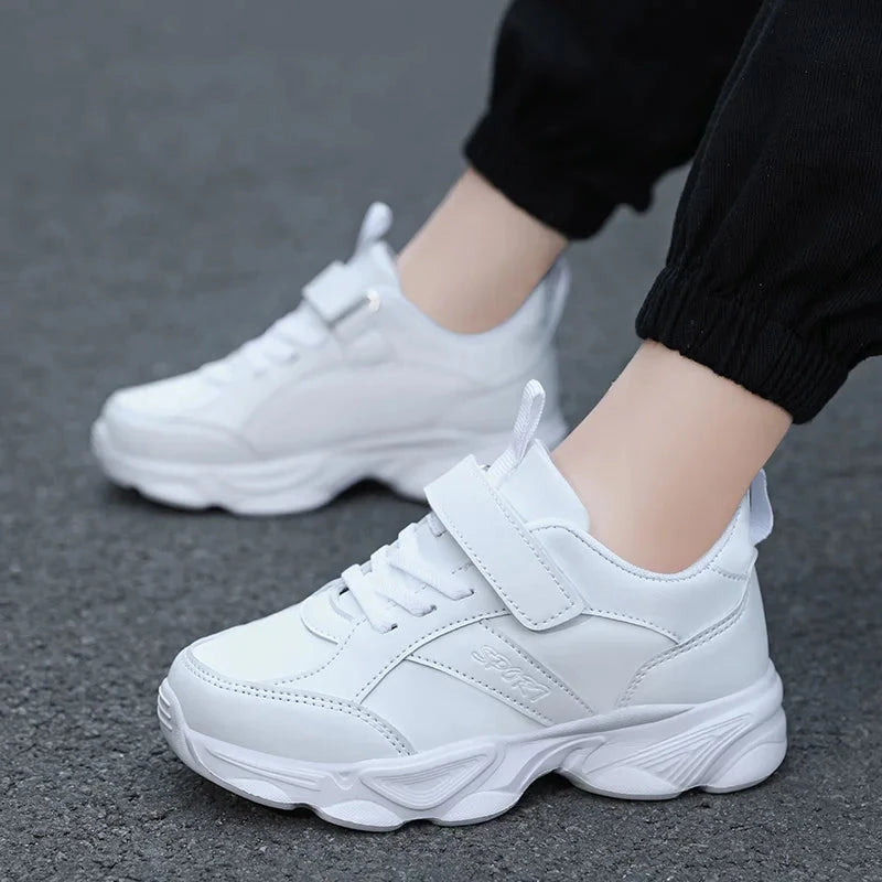 Chaussures de sport coordonnantes pour enfants, respirantes, noires, chaussures d'école, marche, course décontractée, rencontre, garçons, filles, étudiant, mode MAEJORKEN