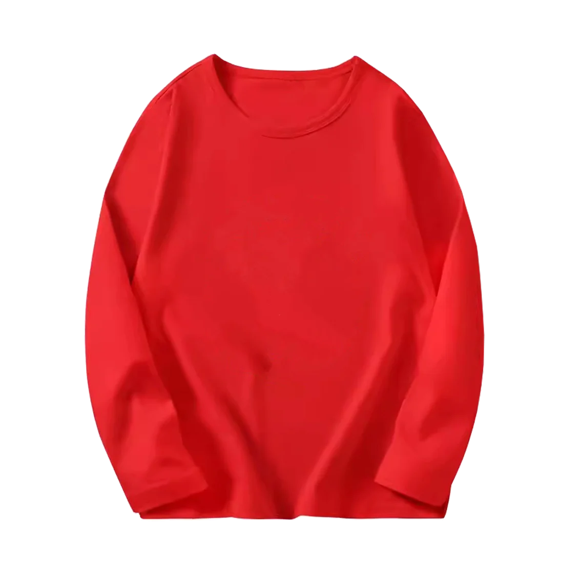 8 couleurs enfants coton à manches longues col rond t-shirt garçons fille printemps automne mince Tops basiques adolescent 6 8 10 12 ans MAEJORKEN