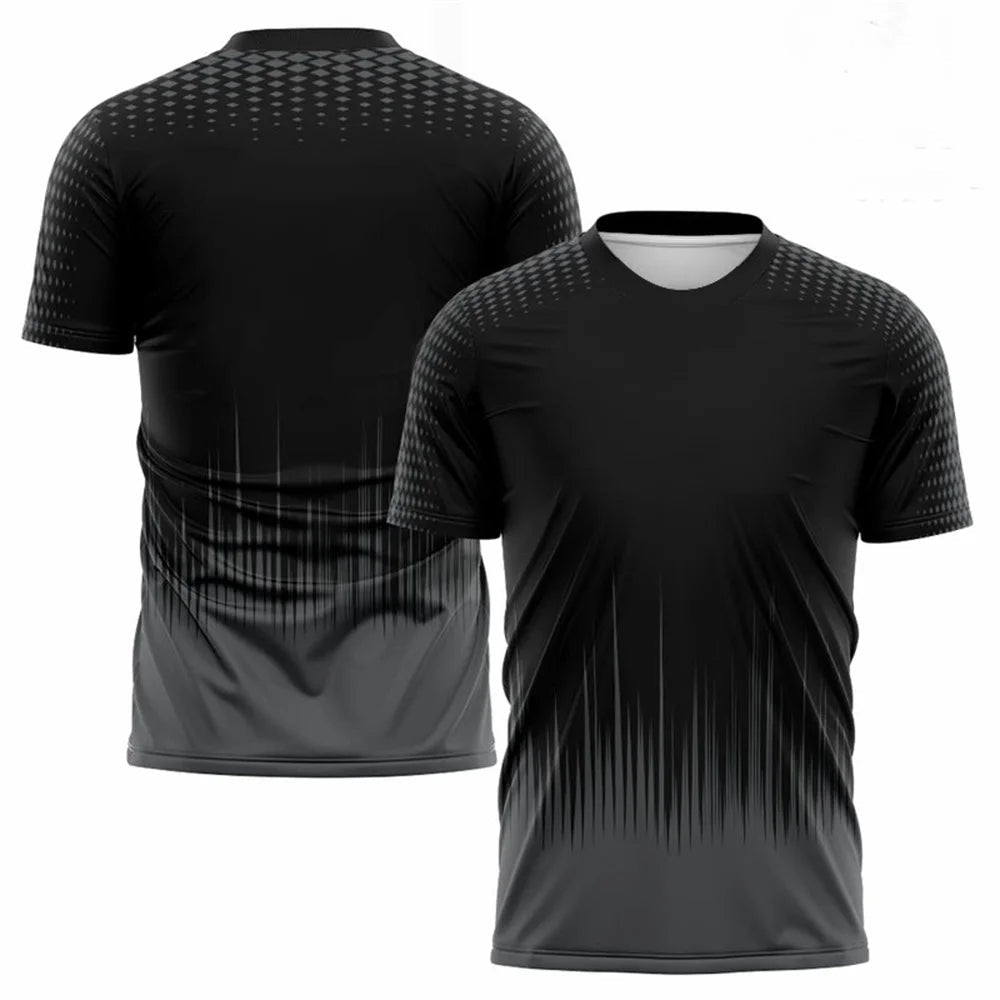 Mode dégradé Harajuku hommes t-shirt Badminton Tennis formation 3d été séchage rapide t-shirts de sport col rond à manches courtes hauts MAEJORKEN