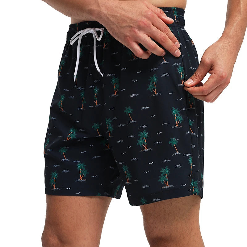 DATIFER été 2026 nouveauté hommes Shorts Polyester longue doublure 2 en 1 Shorts Para Hombre côté fermeture éclair poche maillot de bain de sport MAEJORKEN