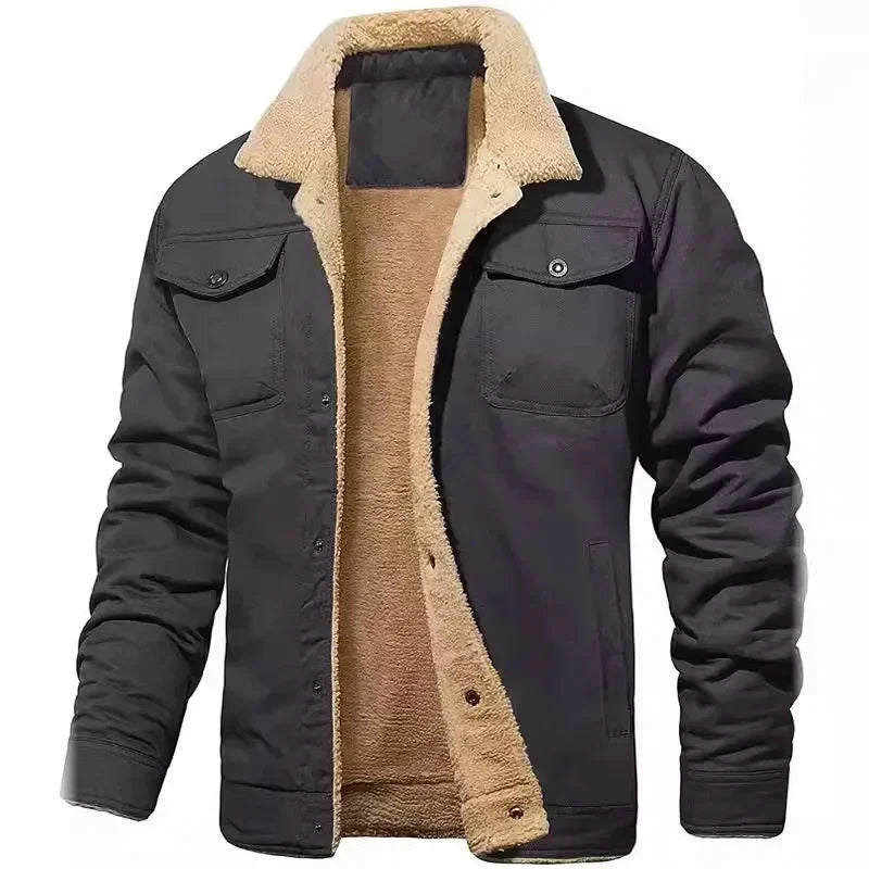 Veste d'automne/hiver  en coton velours à la mode du S au 5XL MAEJORKEN