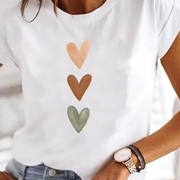 T-shirt col rond femme, humoristique et décontracté, Y2K, années 90 du S au 3XL MAEJORKEN
