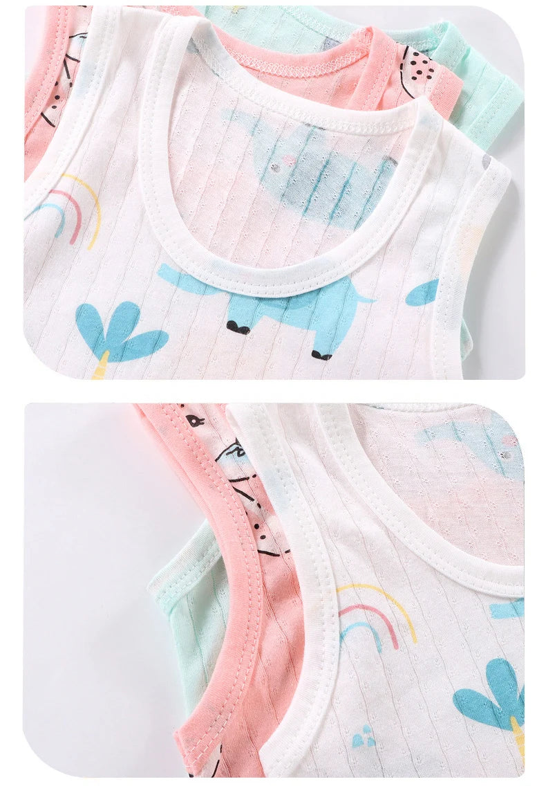 Vêtements pour mères et enfants, en coton imprimé, T-shirt, gilet, hauts et shorts, ensembles pour garçons et filles, mignons et respirants, été MAEJORKEN