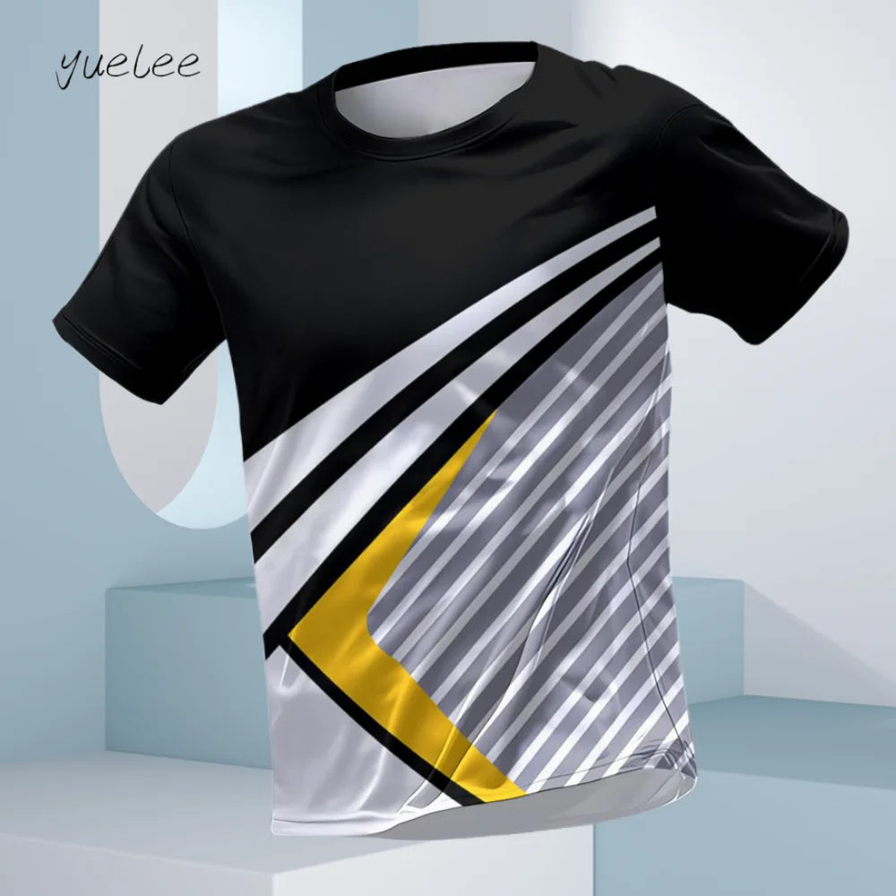 T-Shirt d'été à manches courtes pour hommes, respirant, course à pied, Fitness, sport, décontracté, col rond, surdimensionné, hauts quotidiens pour hommes MAEJORKEN
