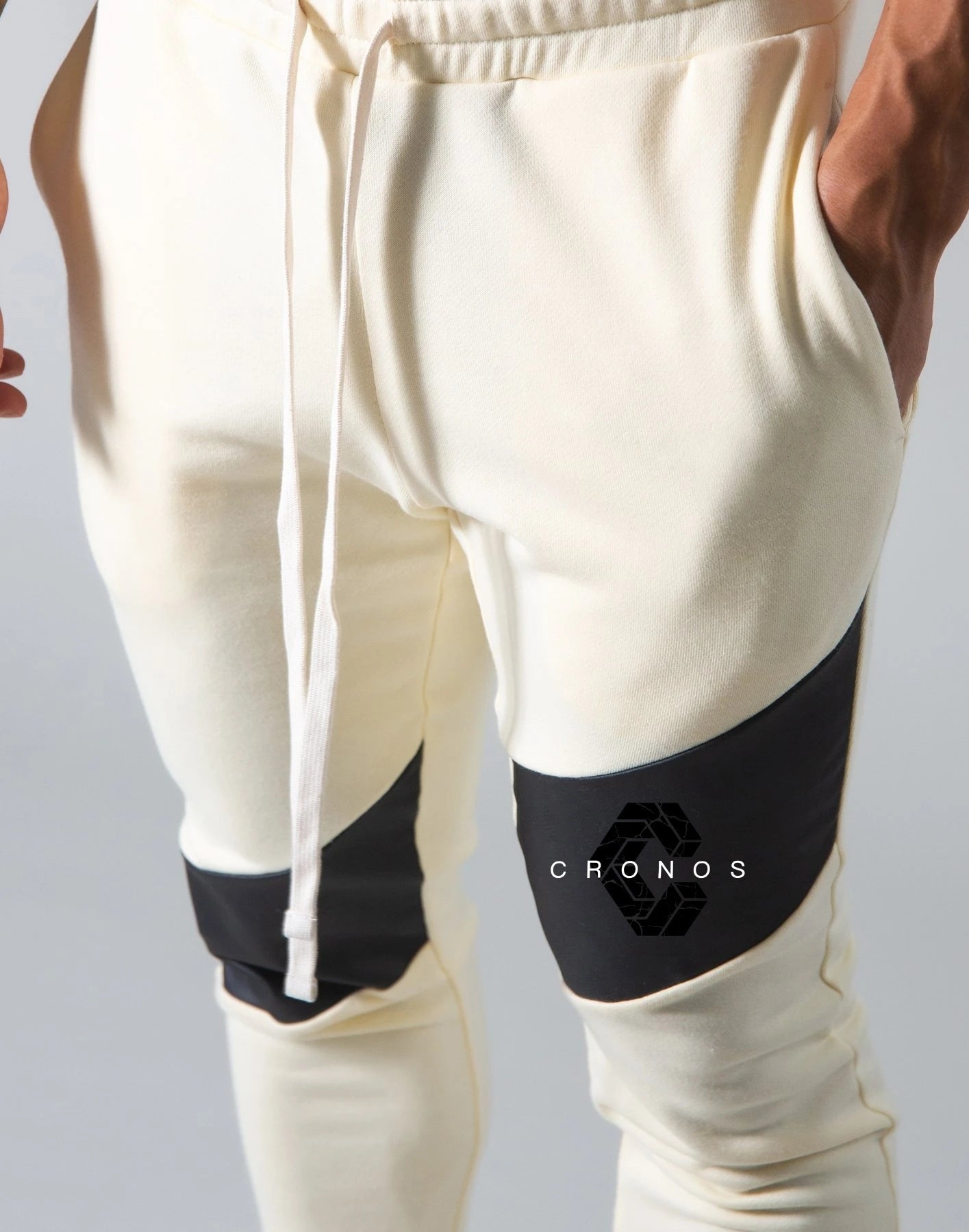 CRONOS GYM imprimer pantalon hommes pantalons de sport décontractés course entraînement Jogging vêtements de sport hommes Patchwork Joggers pantalons de survêtement pantalons longs MAEJORKEN
