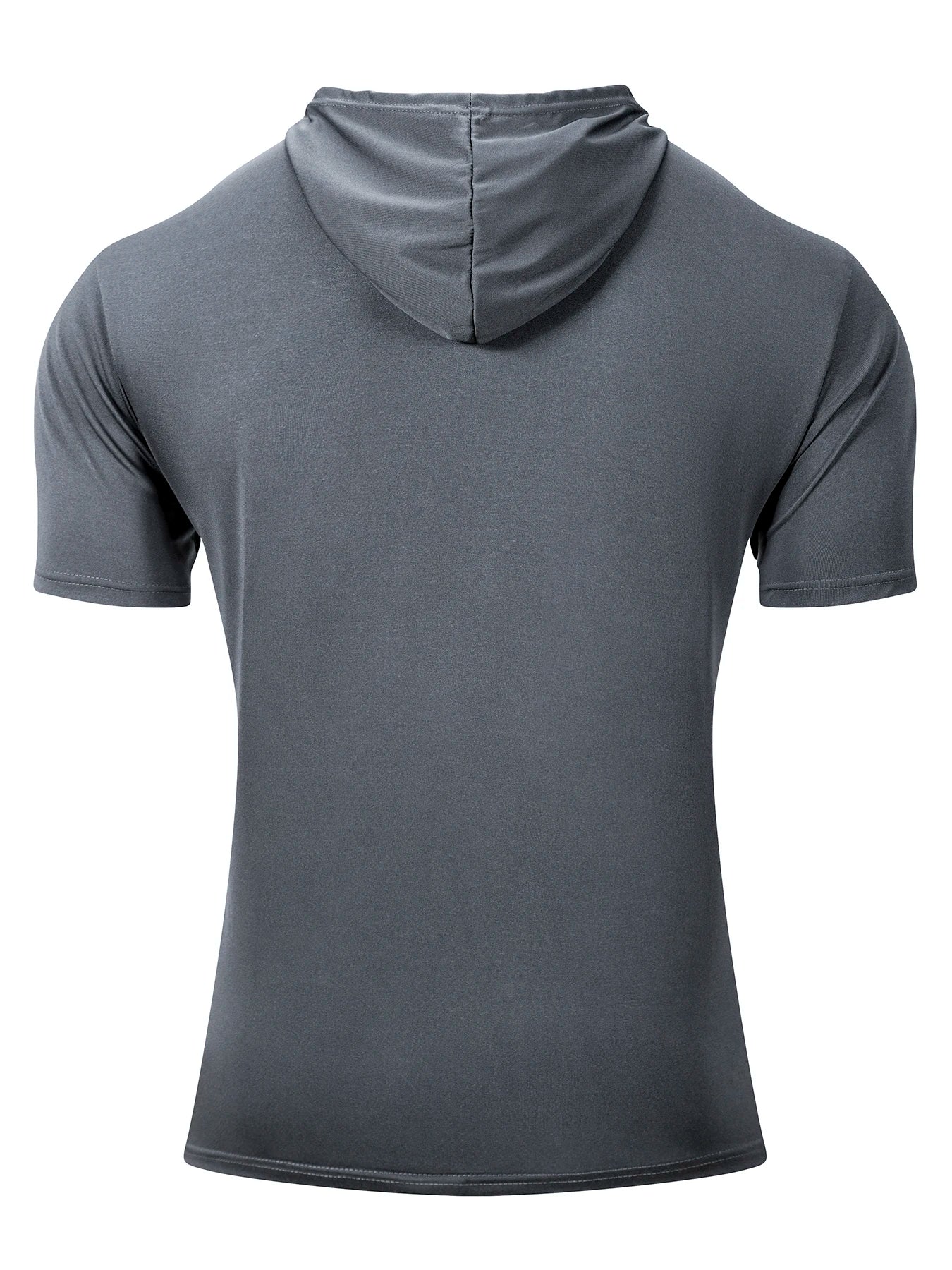 Sweat-shirt à capuche pour hommes, décontracté, manches courtes, ample, couleur unie, léger, Fitness, dessus respirants, été MAEJORKEN