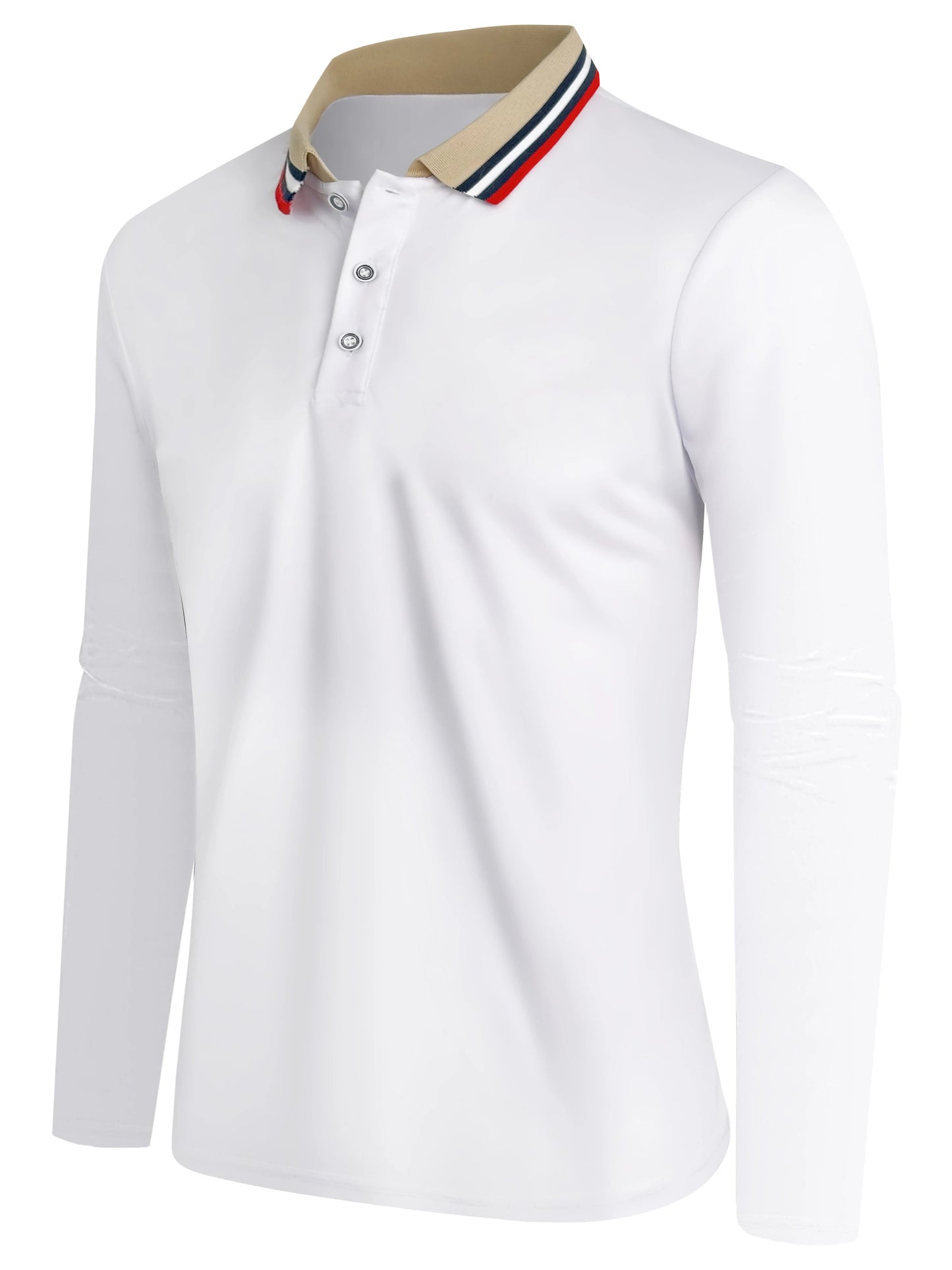 Polo à manches longues pour hommes, haut tendance décontracté et Business, printemps et automne MAEJORKEN