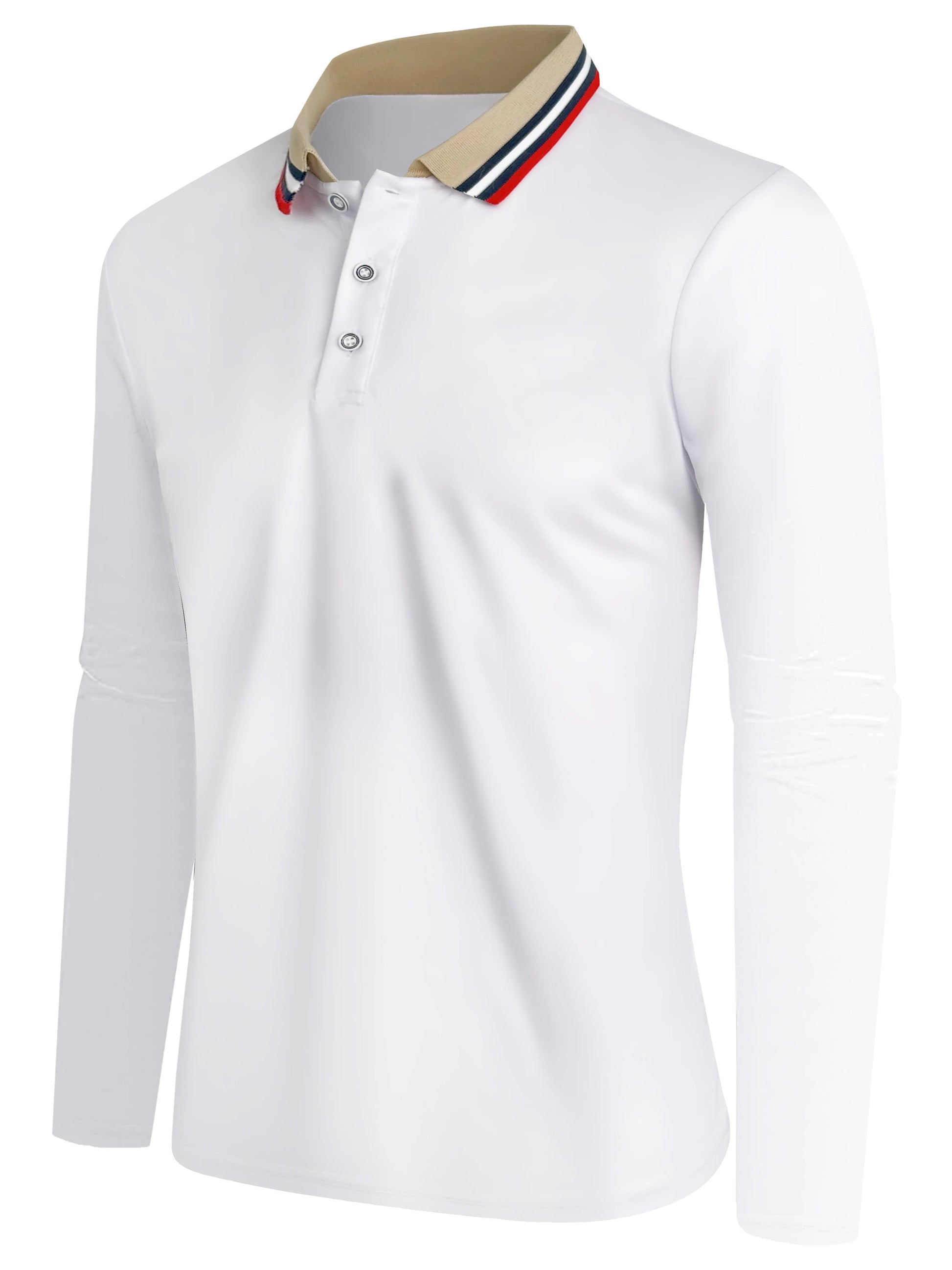 Polo à manches longues pour hommes, haut tendance décontracté et Business, printemps et automne MAEJORKEN