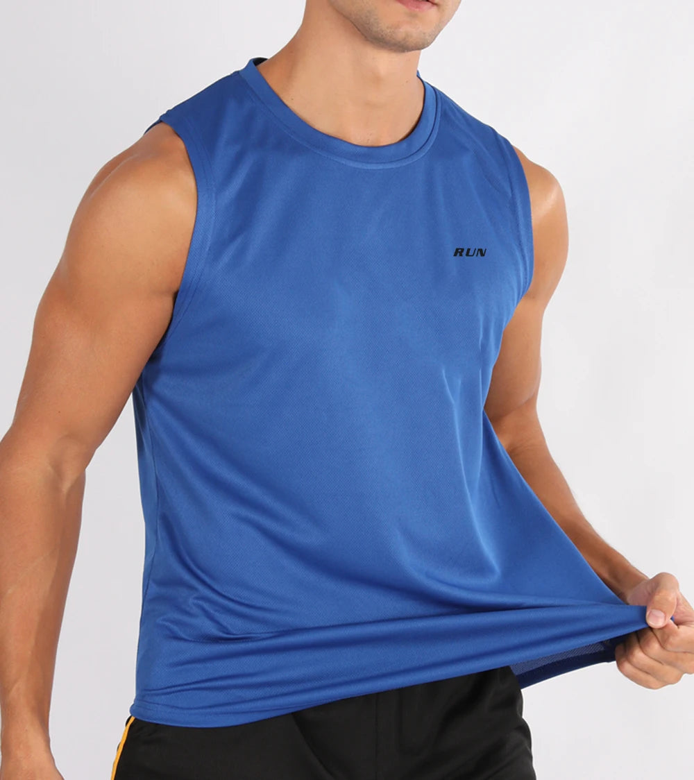 Gilets de Fitness d'été pour hommes, vêtements d'entraînement physique, Fitness de vitesse, chemises amples sans manches, gilets de basket-ball à la mode pour hommes MAEJORKEN