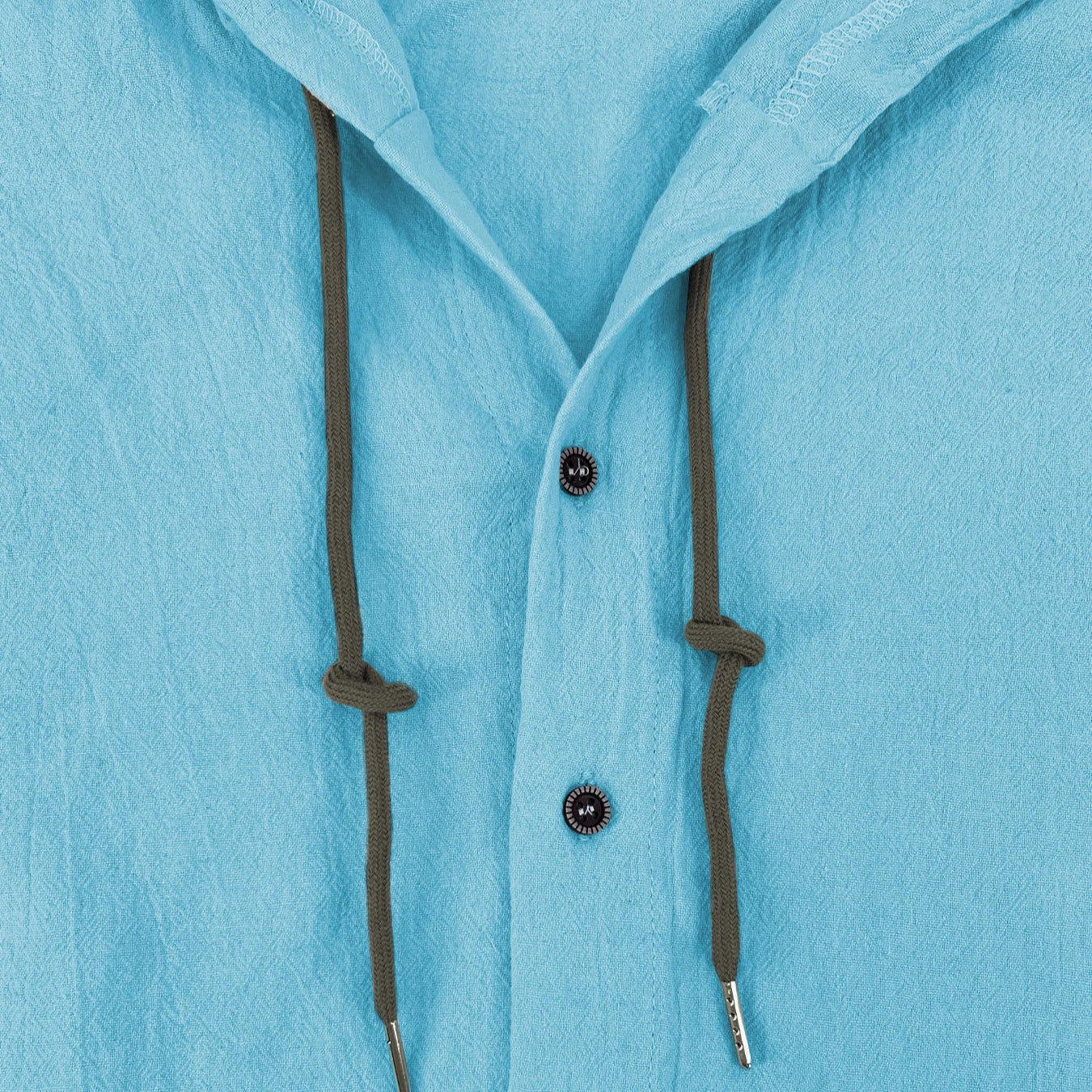 Chemise d'été en lin pour hommes à capuche manches longues du S au 3XL