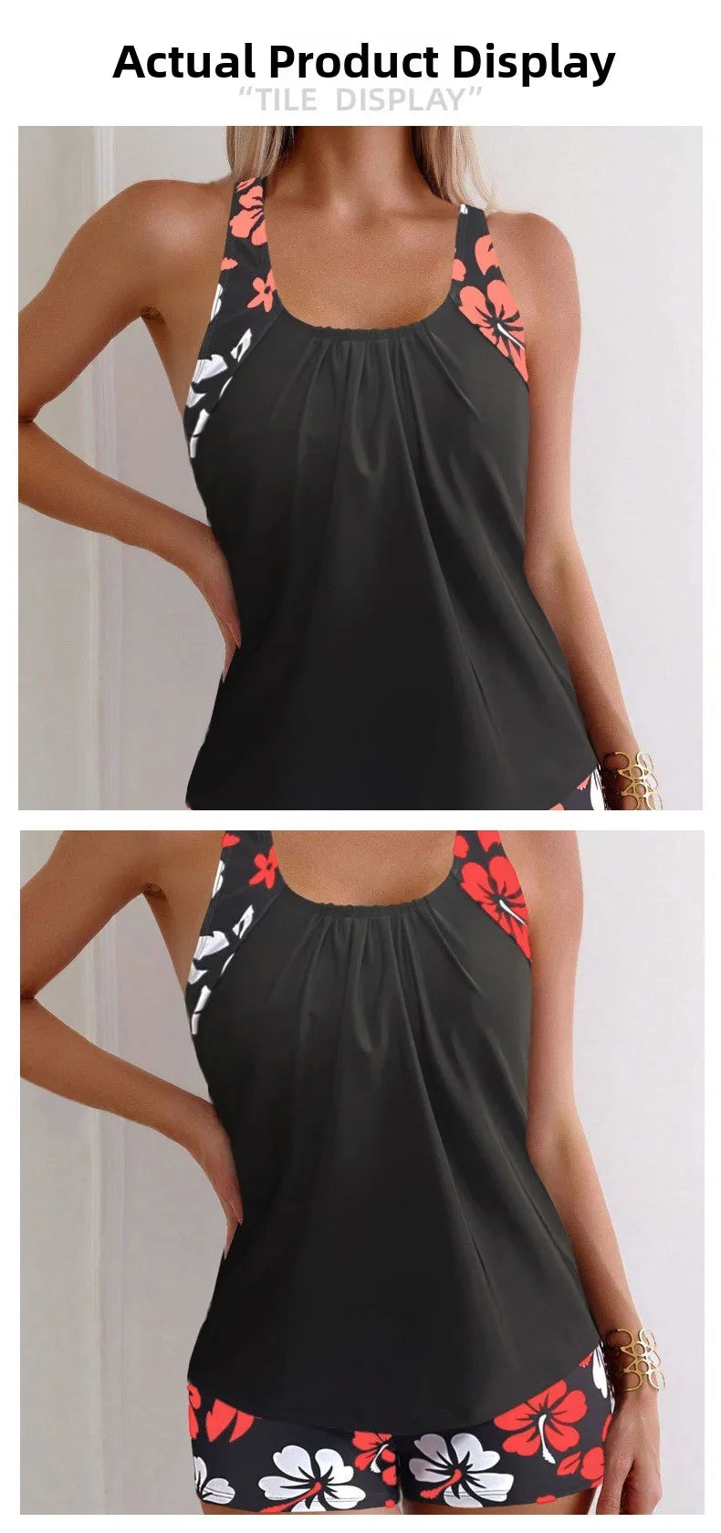 Maillot de bain en Polyester pour femmes, imprimé conservateur, séchage rapide, bas de Bikini, taille haute, motif Floral, Triangle, culotte transfrontalière, nouvelle collection 2025 MAEJORKEN