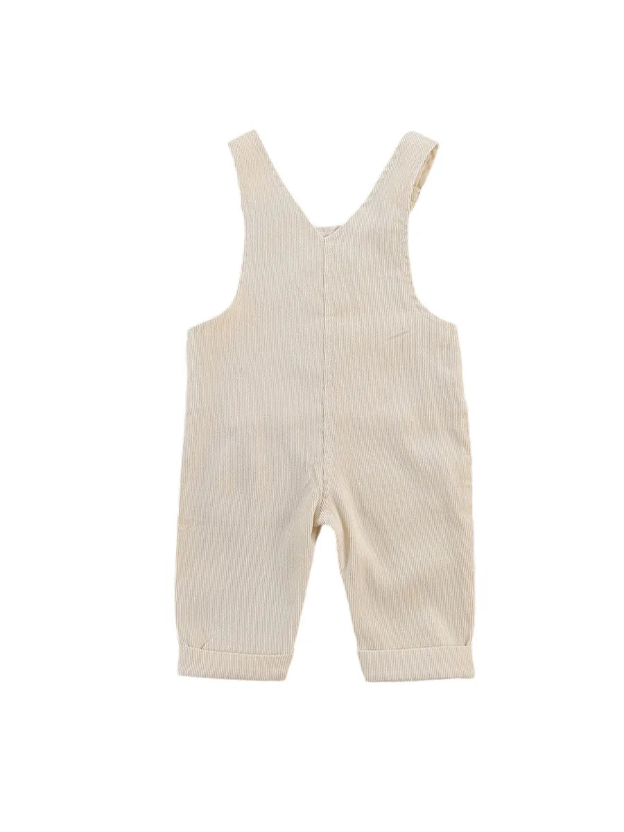 Combinaison pantalon à bretelles unisexe pour bébé de 0 à 24 mois, avec boutons, couleur unie, pour tout-petits garçons et filles MAEJORKEN