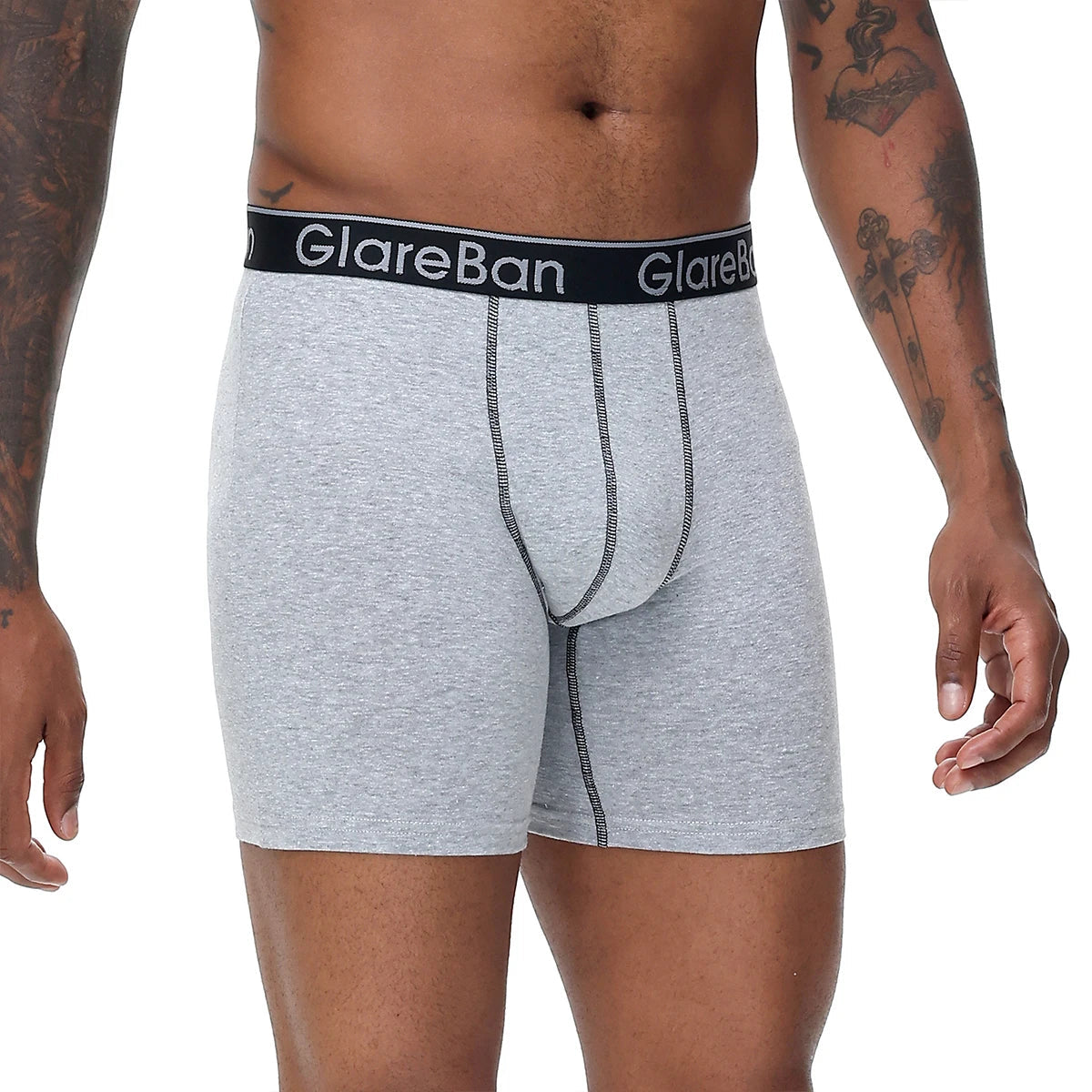 4 pièces ensemble mi-long Boxer Shorts sous-vêtements masculins coton respirant hommes caleçons pour hommes Homme Boxershorts glisse culotte douce MAEJORKEN