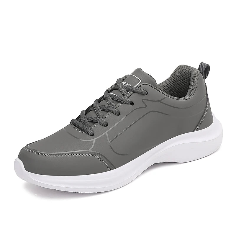 YRZL hommes chaussures de Sport en cuir chaussures de course en plein air baskets imperméables hommes légers hommes athlétique Sneaker Tenis Masculino MAEJORKEN
