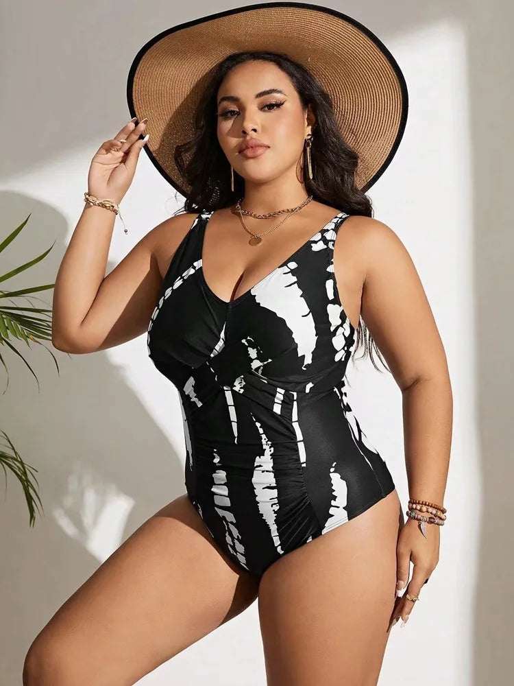 Grande taille maillot de bain femme une pièce Bikini Push Up 2024 taille haute maillots de bain femmes maillot de bain plage maillot de bain Monokini MAEJORKEN