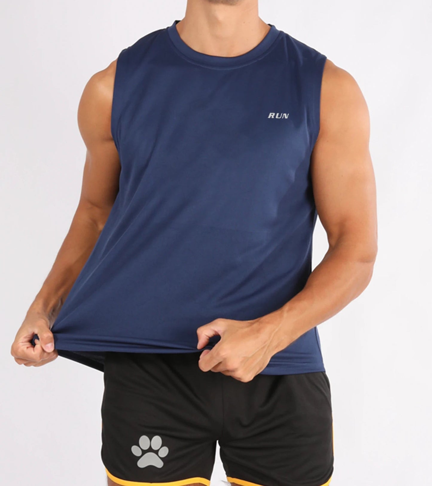 Gilets de Fitness d'été pour hommes, vêtements d'entraînement physique, Fitness de vitesse, chemises amples sans manches, gilets de basket-ball à la mode pour hommes MAEJORKEN