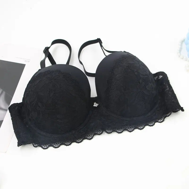 DaiNaFang soutien-gorge Push Up pour femmes respirant ascenseur dentelle garniture CDE tasse sous-vêtements noir rose kaki rouge grande taille Lingerie MAEJORKEN