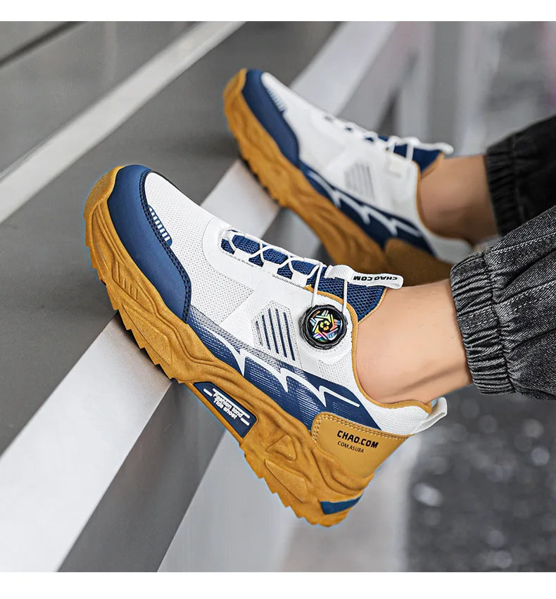 Baskets de tennis respirantes pour hommes, chaussures de course à plateforme décontractées, chaussures de sport de luxe, chaussures non aldes, confortables, quatre saisons, extérieur MAEJORKEN