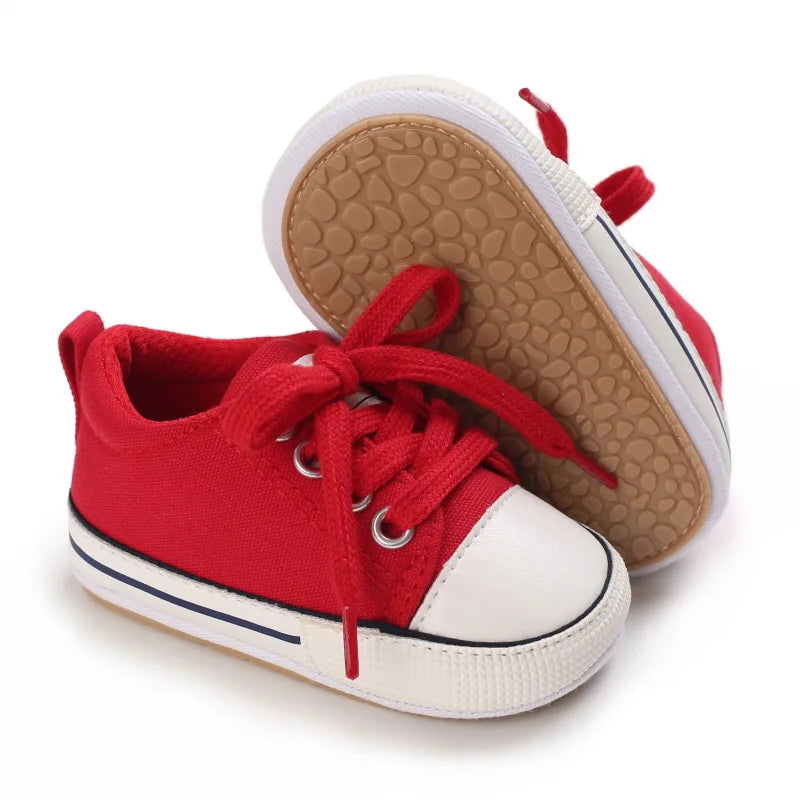 MRovior-Baskets en Toile pour Bébé Garçon et Fille de 0 à 18 Mois, Chaussures Confortables, Souples, Unisexes MAEJORKEN