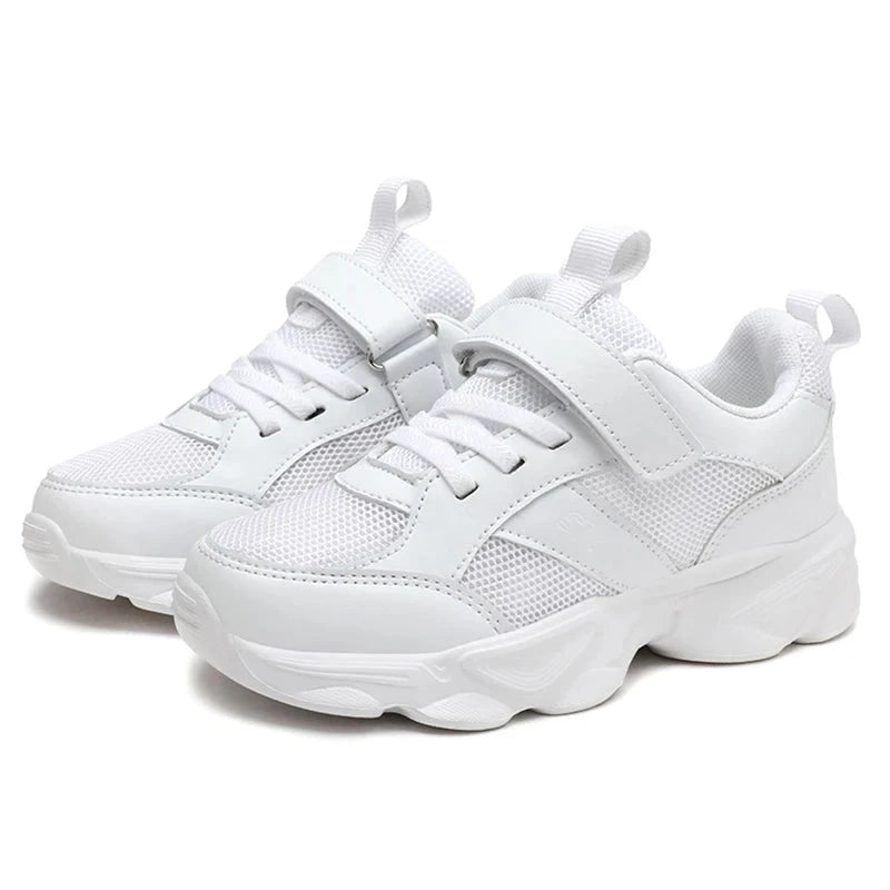 Chaussures de sport coordonnantes pour enfants, respirantes, noires, chaussures d'école, marche, course décontractée, rencontre, garçons, filles, étudiant, mode MAEJORKEN